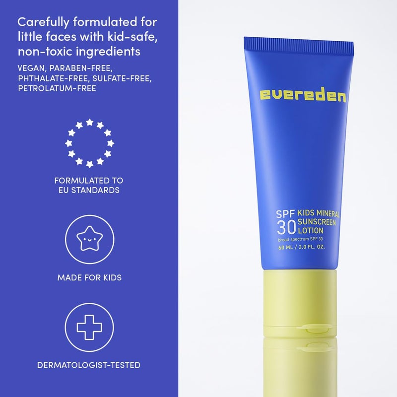 Evereden Premium Mineral Sunscreen SPF 30: Baby-Safe Whole-Family Mineral Sunblock Kids Love - Non-Nano Kids Sunscreen for Year-Round UVA & UVB Protection -Safe & Reef-Friendly - FSA Eligible - Image 5
